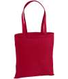 W201 Premium Cotton Tote Classic Red colour image